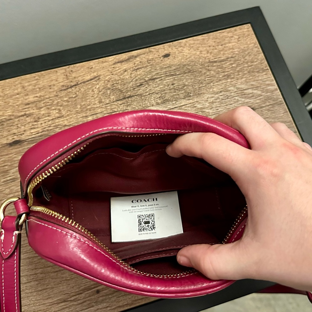 Coach Mini Jamie Camera Bag with Pink Cherry Print - Picture 4 of 4
